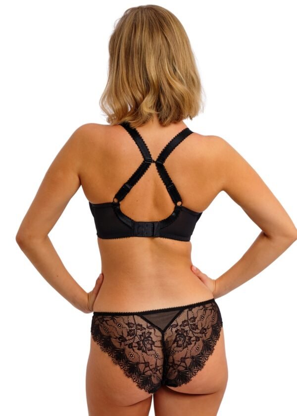 Molded Plunge Black Bra - Image 4