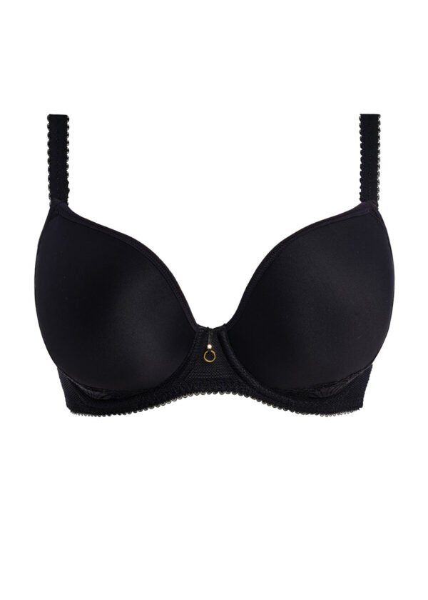 Molded Plunge Black Bra - Image 7